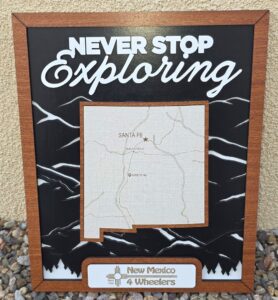 Customized plaque of New Mexico