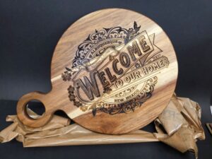 Personalized cutting boards for your clients